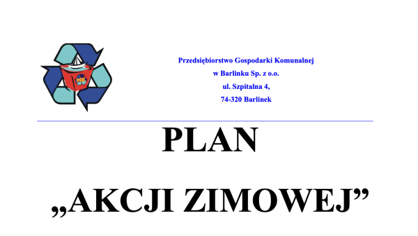 Plan AKCJI ZIMOWEJ 